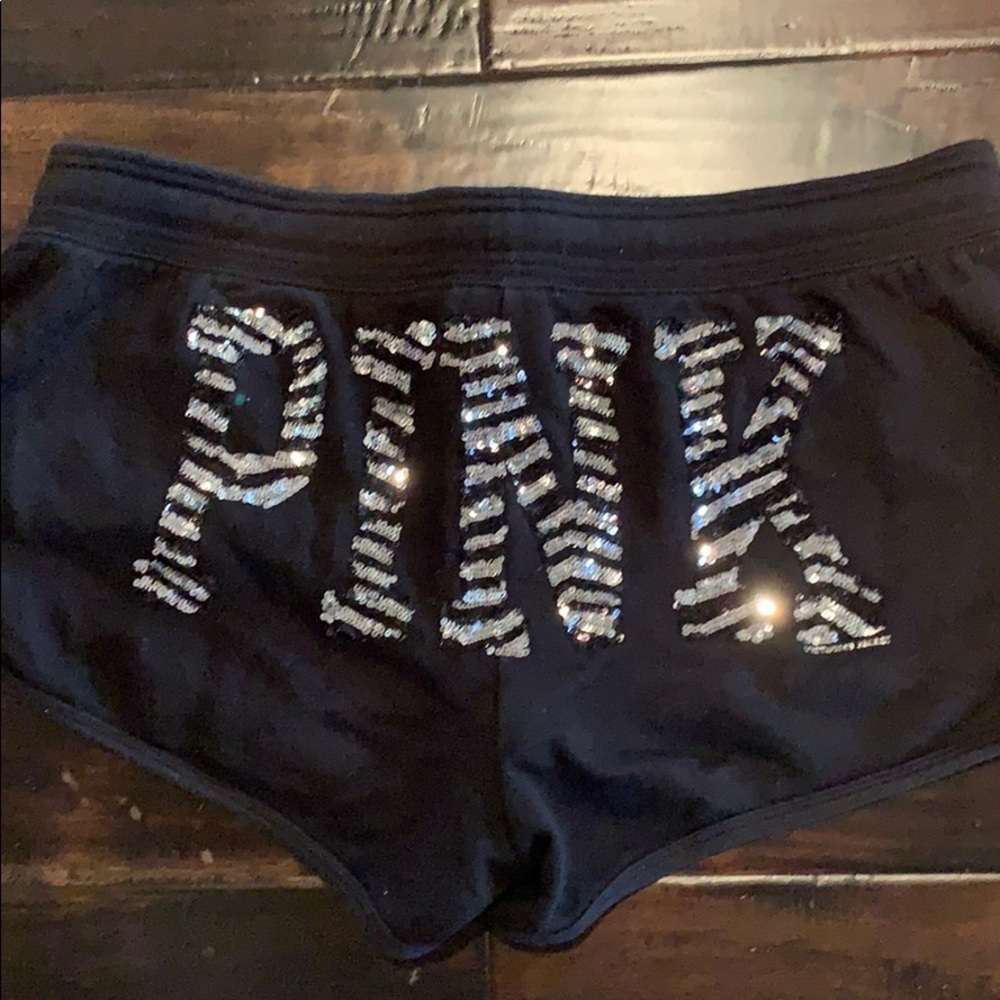PINK sequin shorts